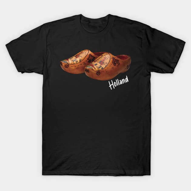 Souvenirs From Netherlands Wooden Clogs Holland Souvenir T-Shirt by merchlovers